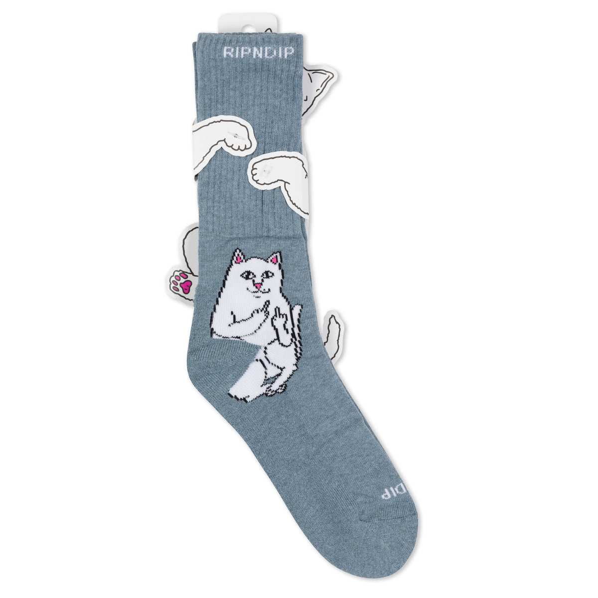 LORD NERMAL SOCKS ( CHARCOAL HEATHER ) - RIPNDIP