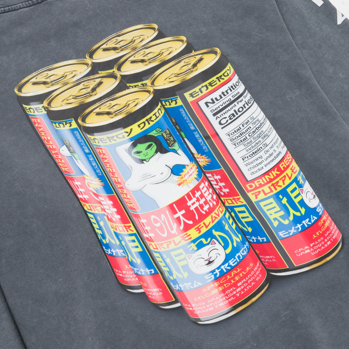 NERM´S CAN´S HOODIE ( CHARCOAL VINTAGE ) - RIPNDIP