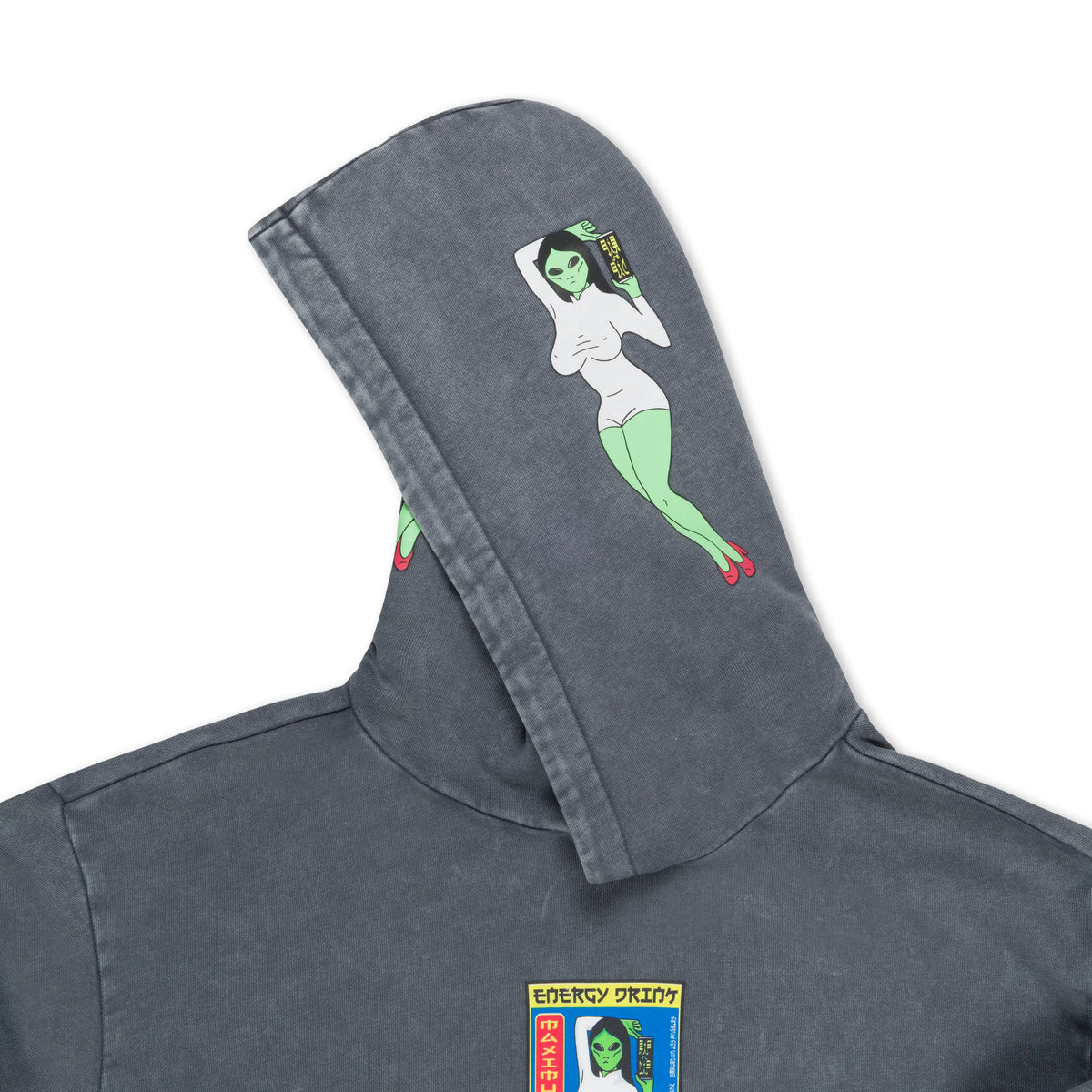 NERM´S CAN´S HOODIE ( CHARCOAL VINTAGE ) - RIPNDIP