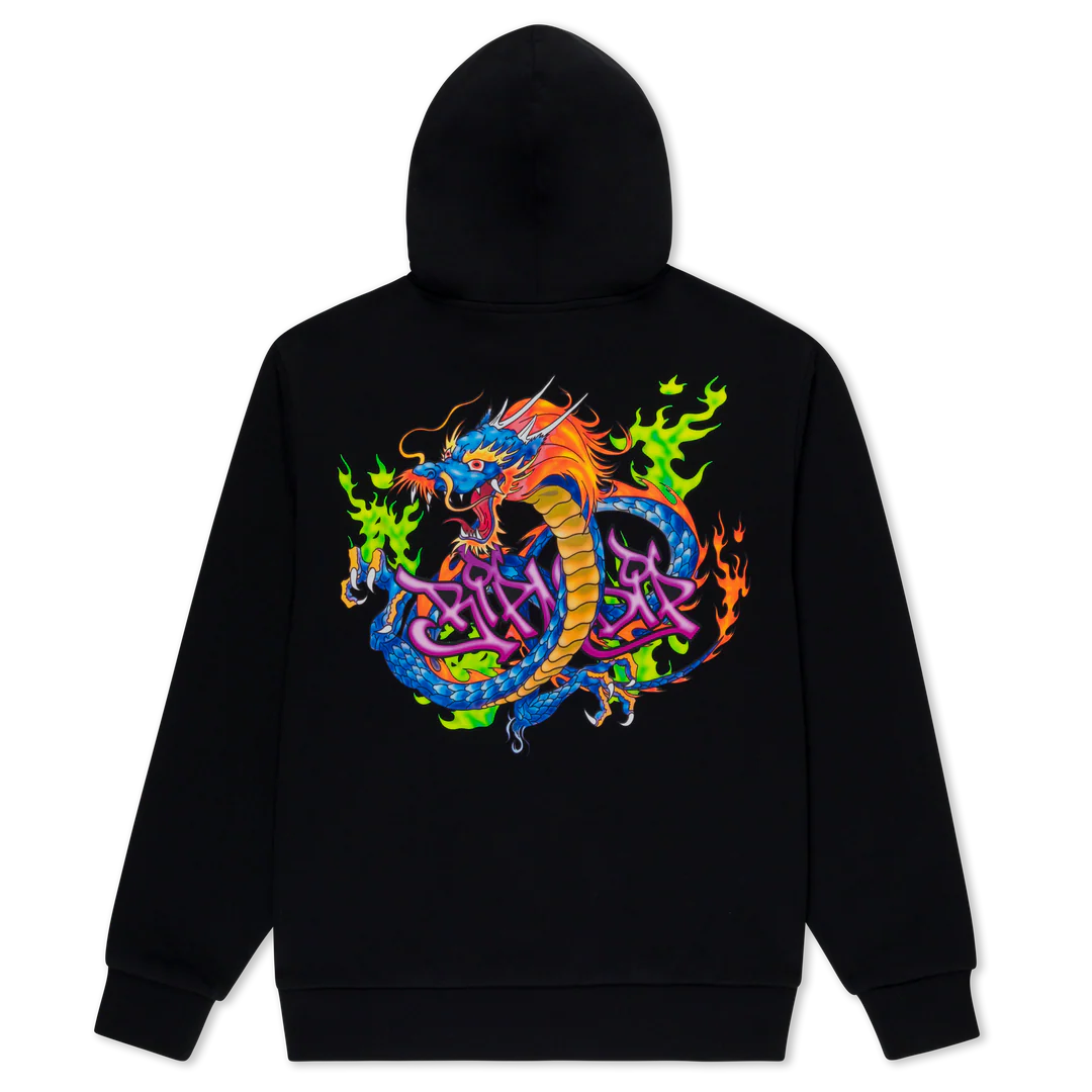 DRAGONOLOGY HOODIE ( BLACK WASH )