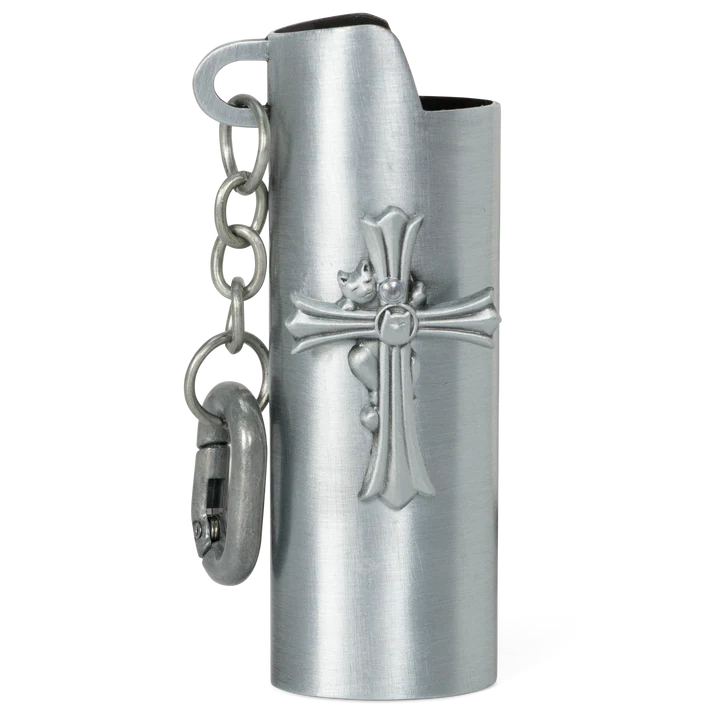 NERM CROSS LIGHTER KEYCHAIN ( SILVER ) - RIPNDIP