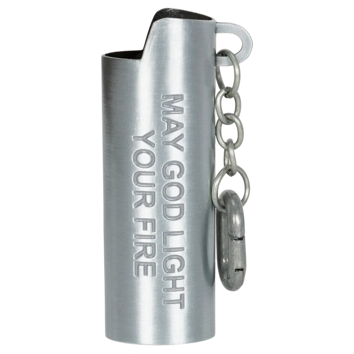 NERM CROSS LIGHTER KEYCHAIN ( SILVER ) - RIPNDIP