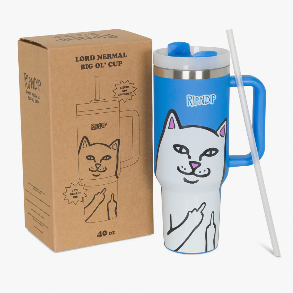 Lord Nermal Big Ol Cup Tumbler (Blue) - RIPNDIP