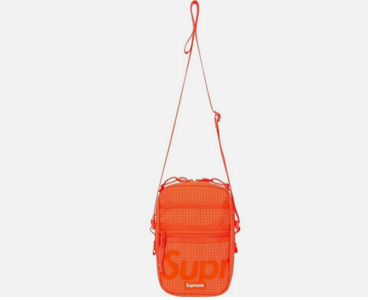 SUPREME Side Shoulder Bag Blaze Hi Vis Orange - Reflective 3M Strap Logo