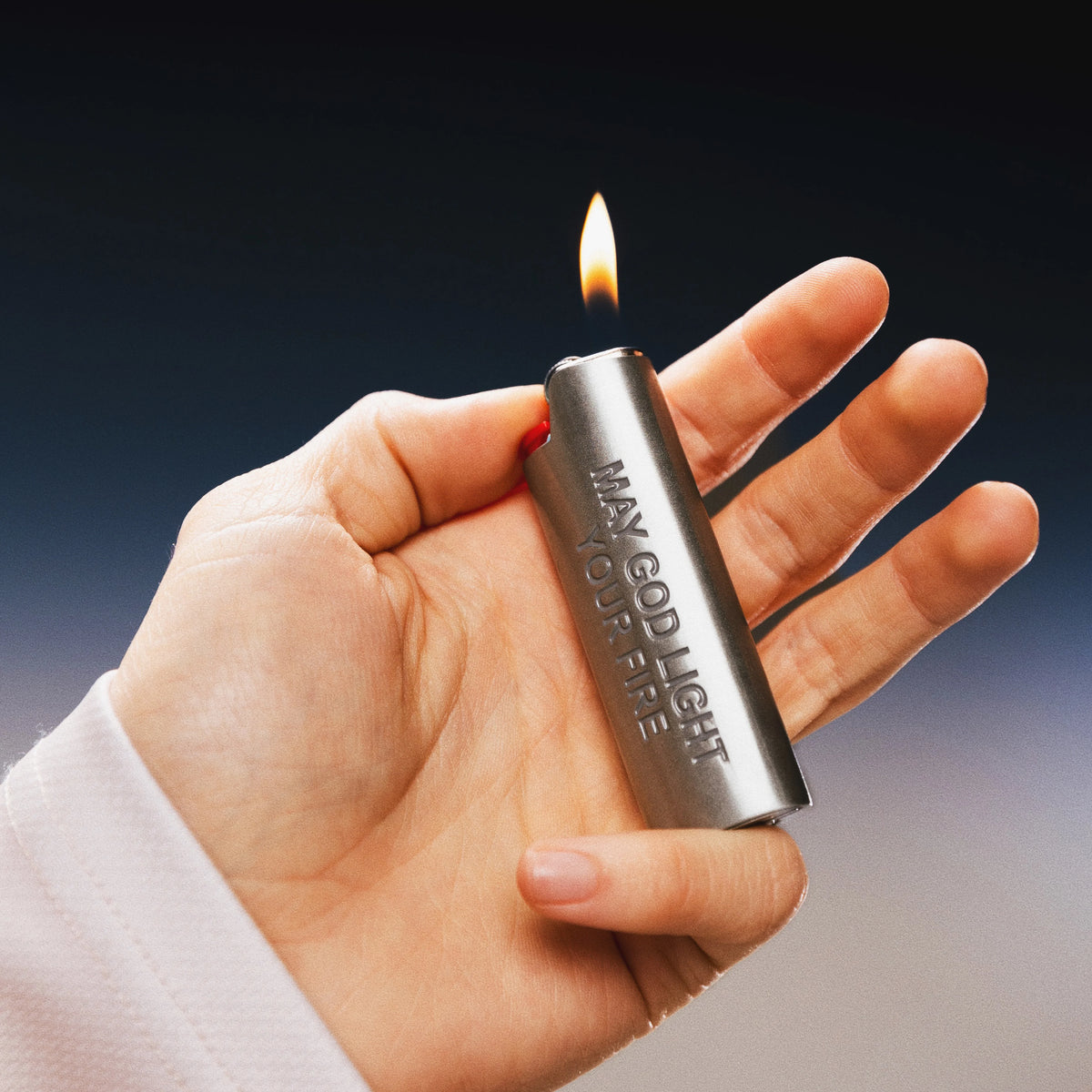 LORD SAVIOR LIGHTER COVER ( SILVER ) - RIPNDIP