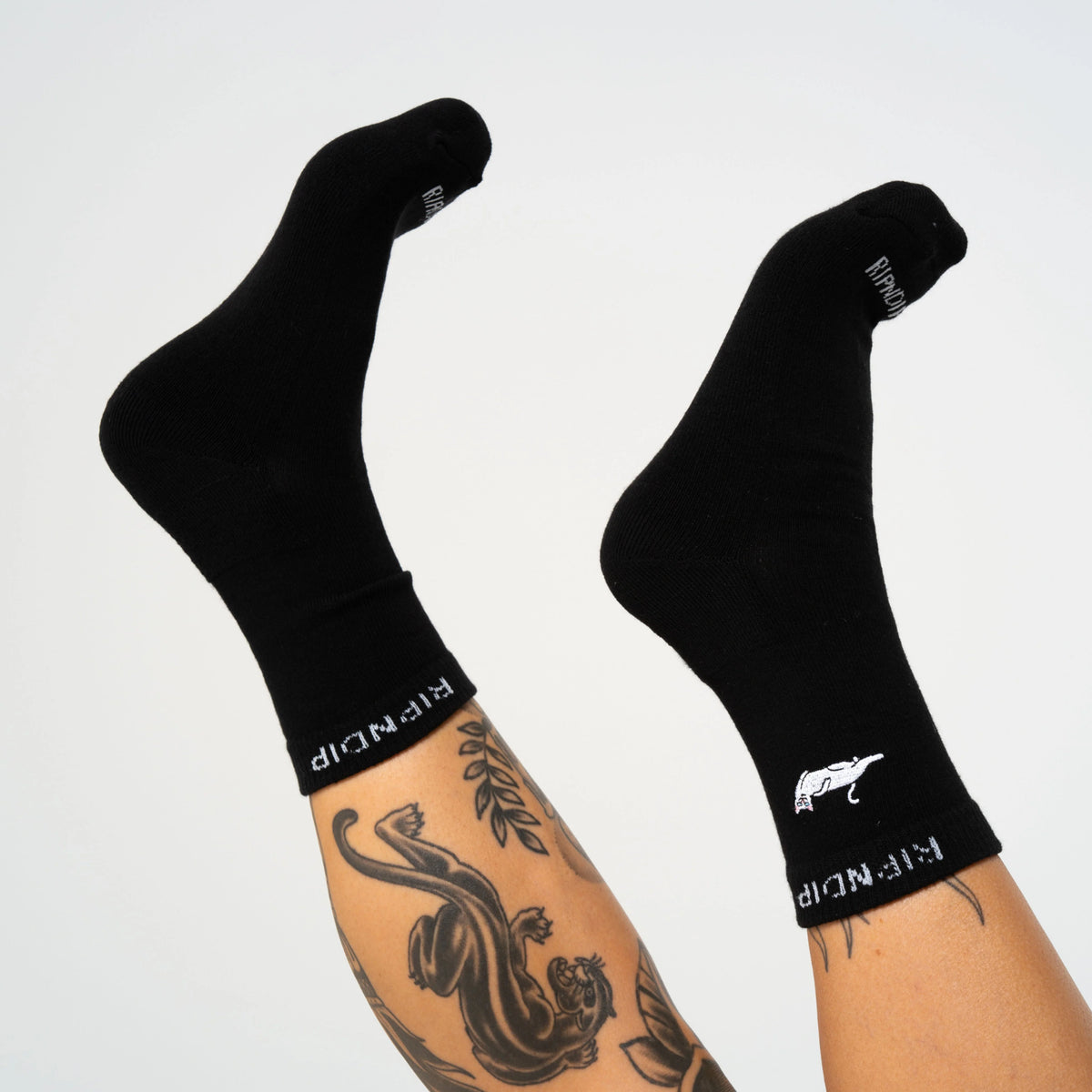 CATSTANZA MID SOCKS ( BLACK ) - RIPNDIP