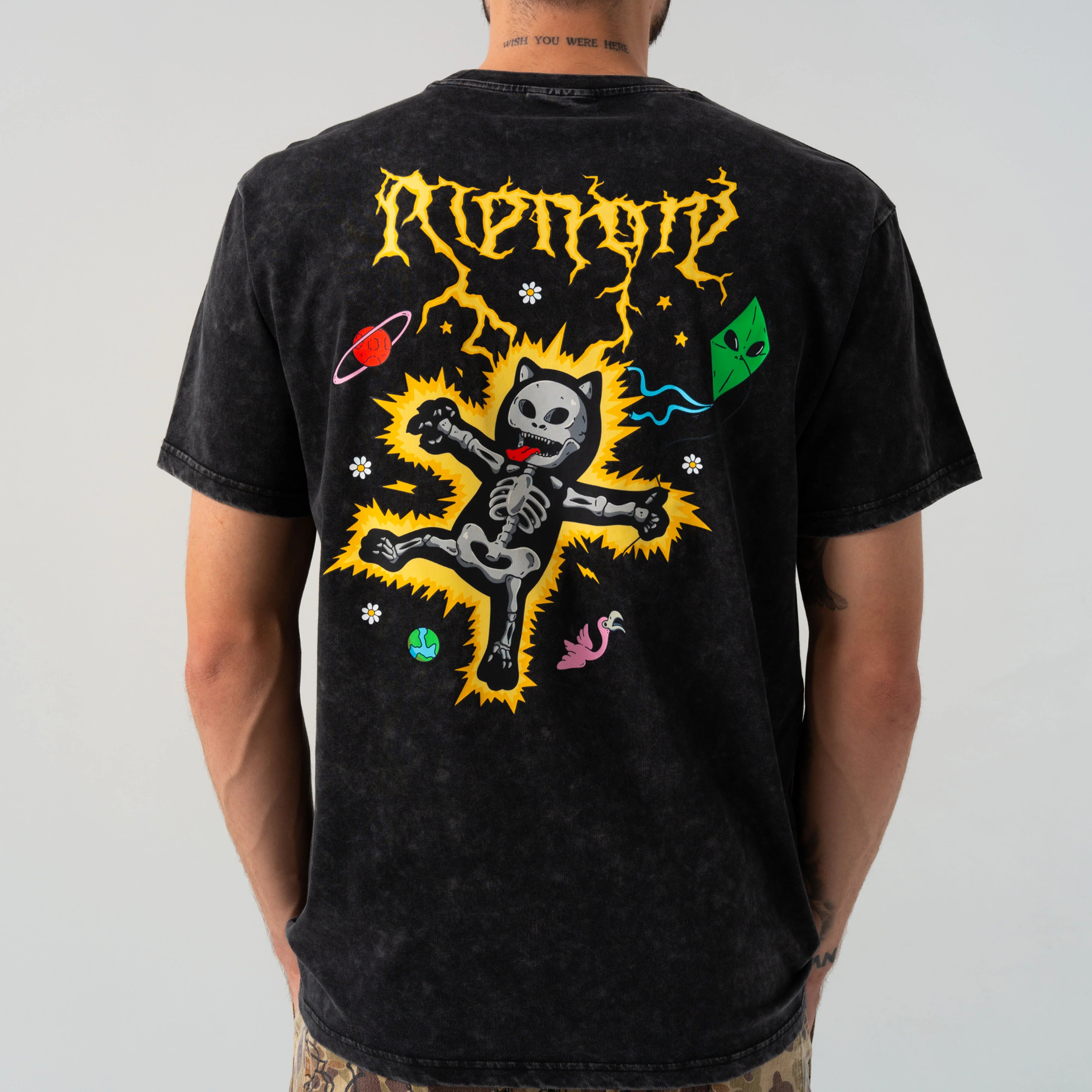ELECTRIC TEE ( BLACK WASH )