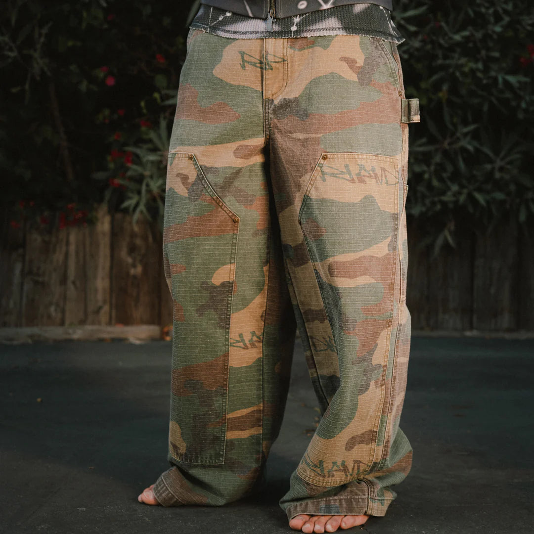 CLAWS CAMO WIDE FIT CARPENTER PANTS ( MULTI )