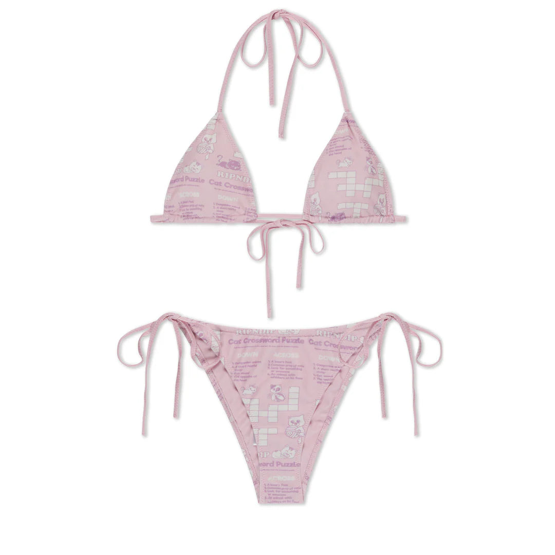 CROSSWORD 2PC BIKINI SET ( PINK )