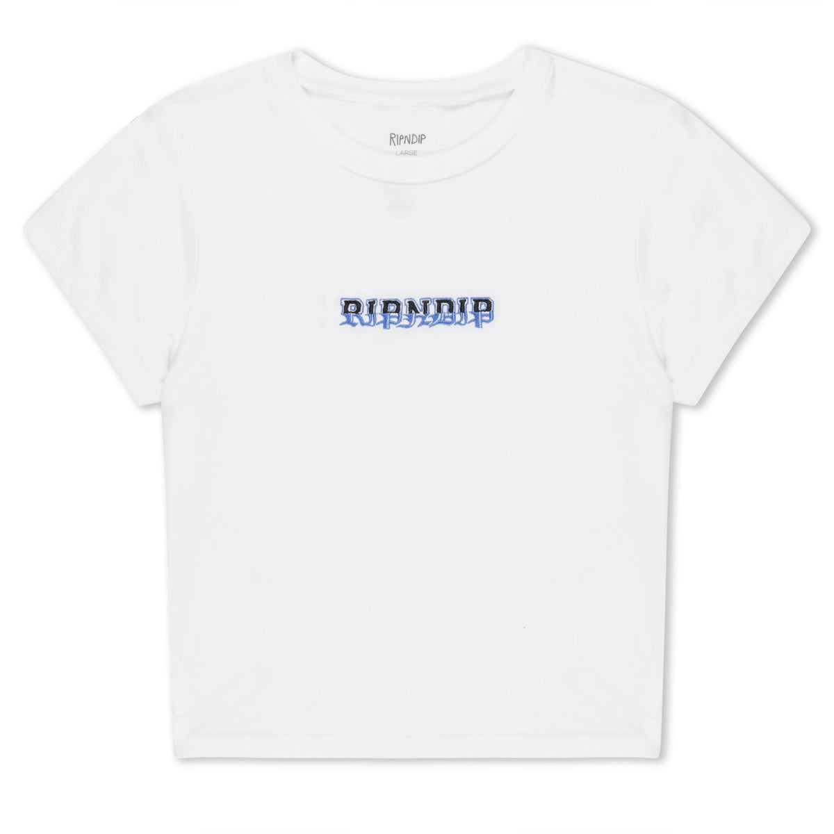 RICH SPIRIT CROPPED BABY TEE ( WHITE ) - RIPNDIP