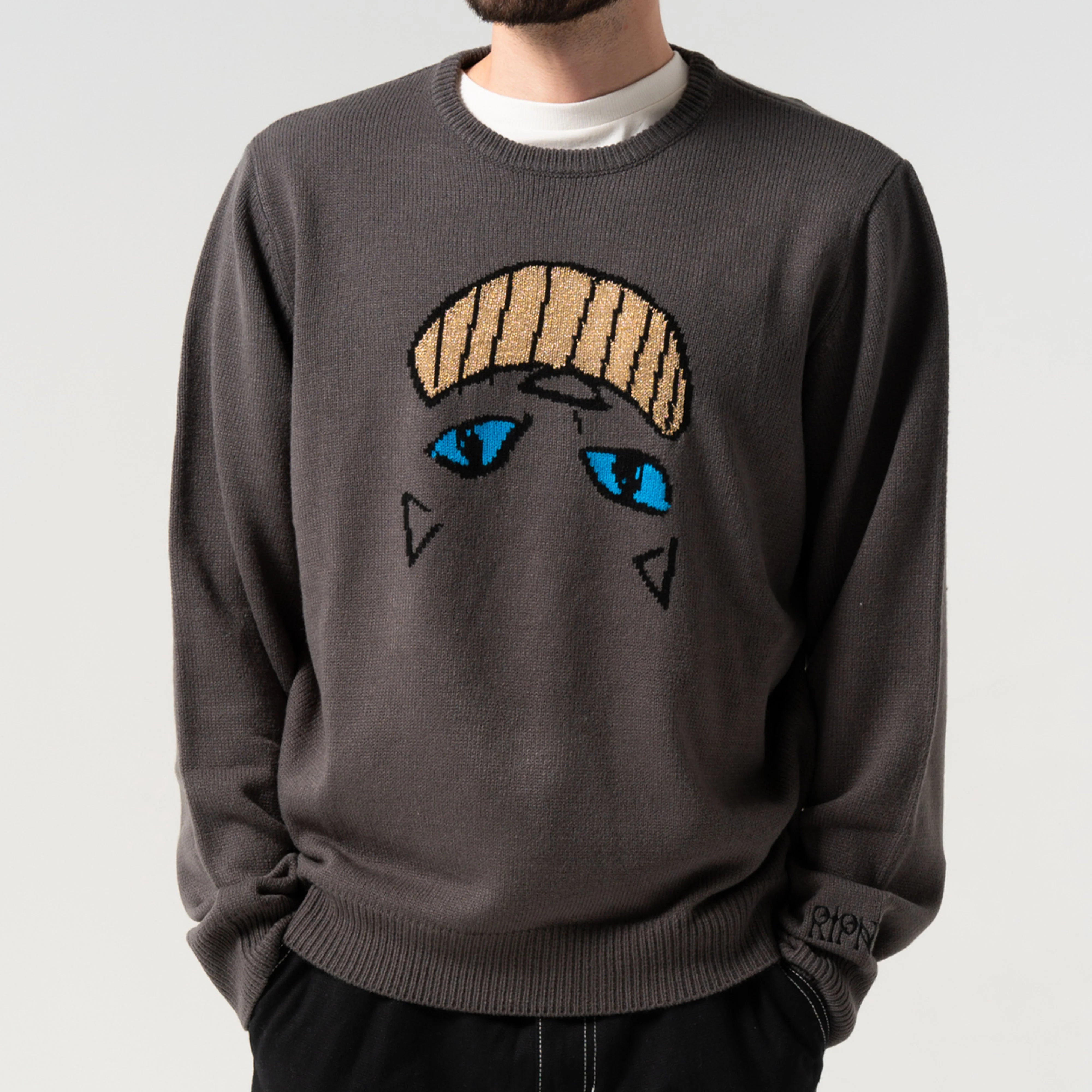 JOAQUIN KNIT SWEATER ( CHARCOAL )