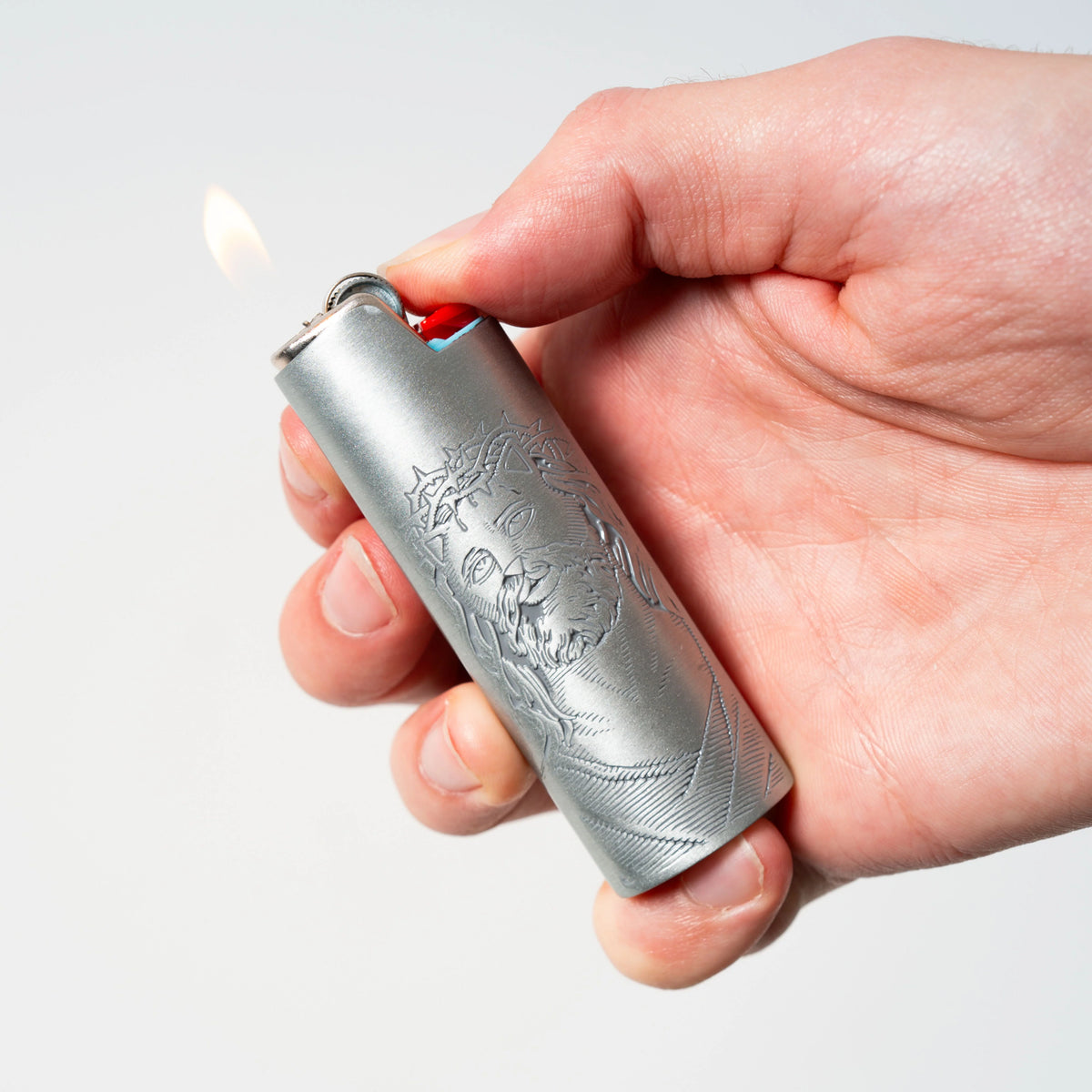 LORD SAVIOR LIGHTER COVER ( SILVER ) - RIPNDIP