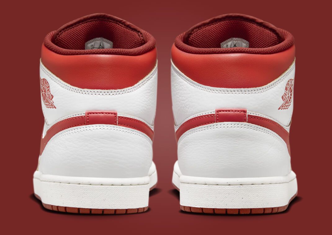 Nike Air Jordan 1 Mid white/Gym Red