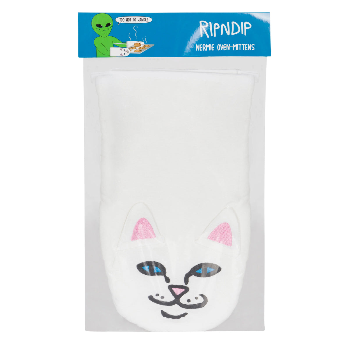 NERMIE OVEN MITTENS ( WHITE ) - RIPNDIP