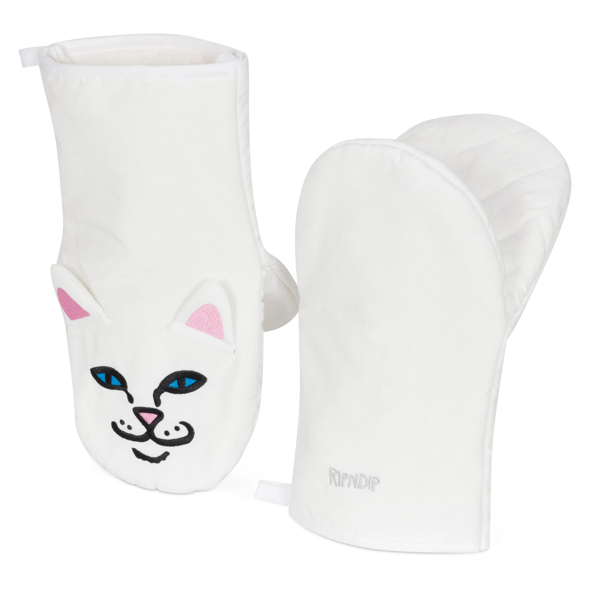 NERMIE OVEN MITTENS ( WHITE ) - RIPNDIP