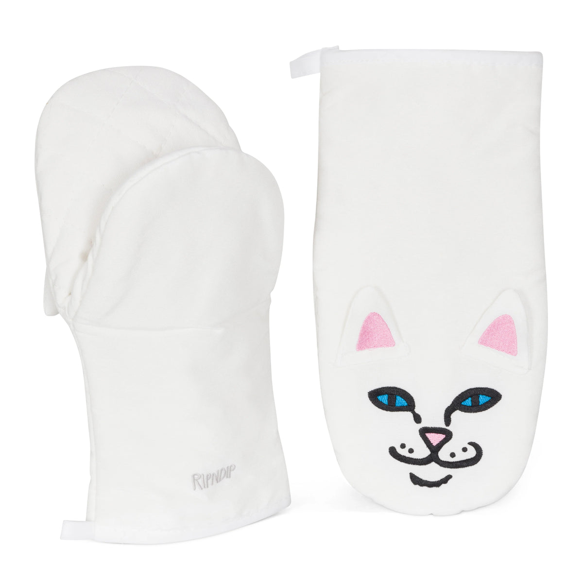 NERMIE OVEN MITTENS ( WHITE ) - RIPNDIP