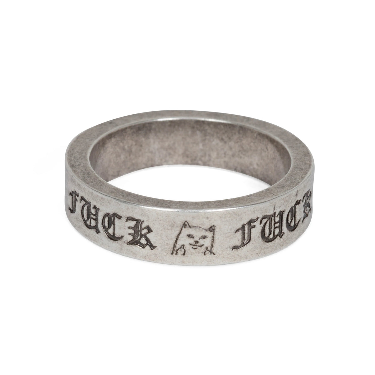 FUCKIN FUCK RING ( SILVER ) - RIPNDIP
