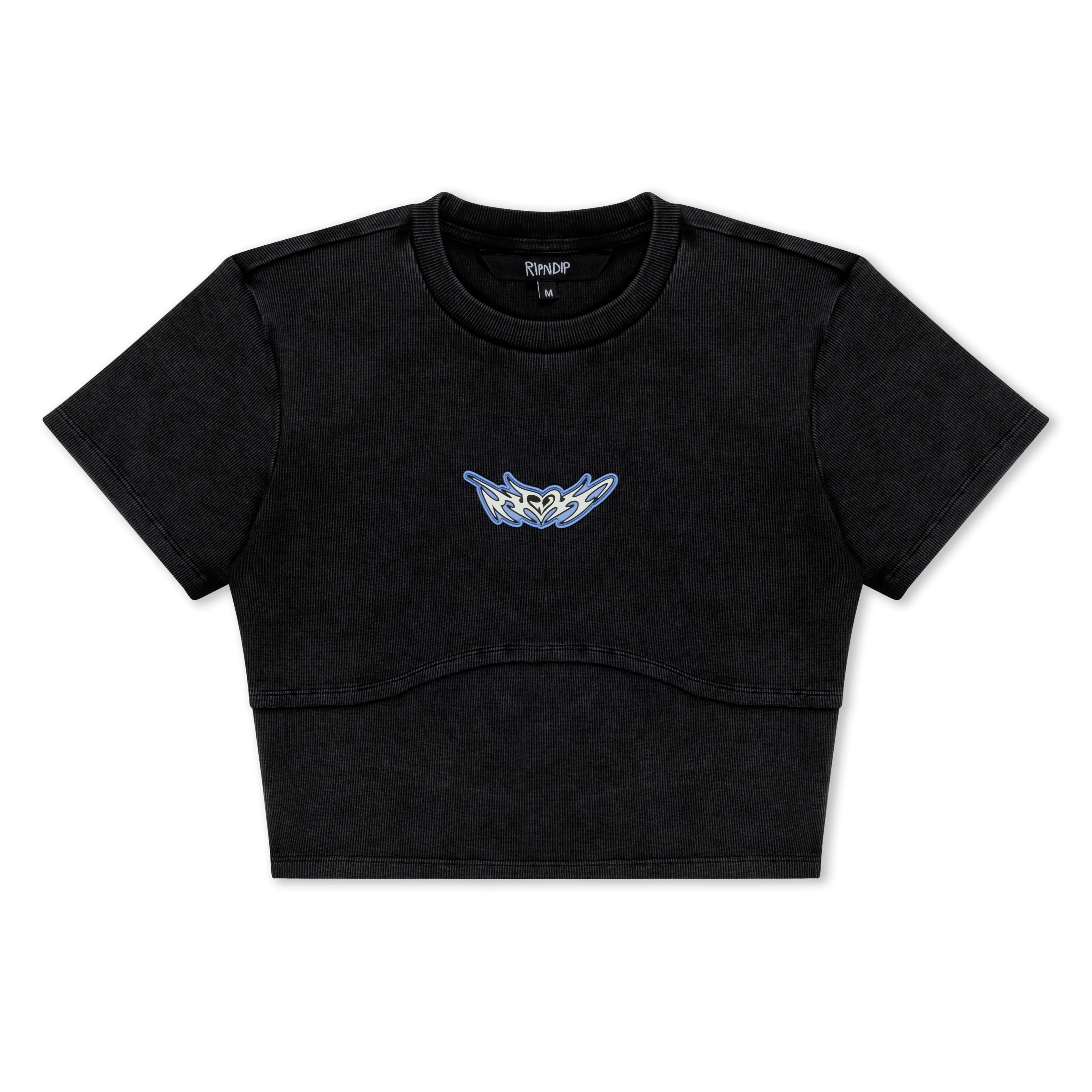 DND CROPPED BABY TEE ( BLACK VINTAGE )