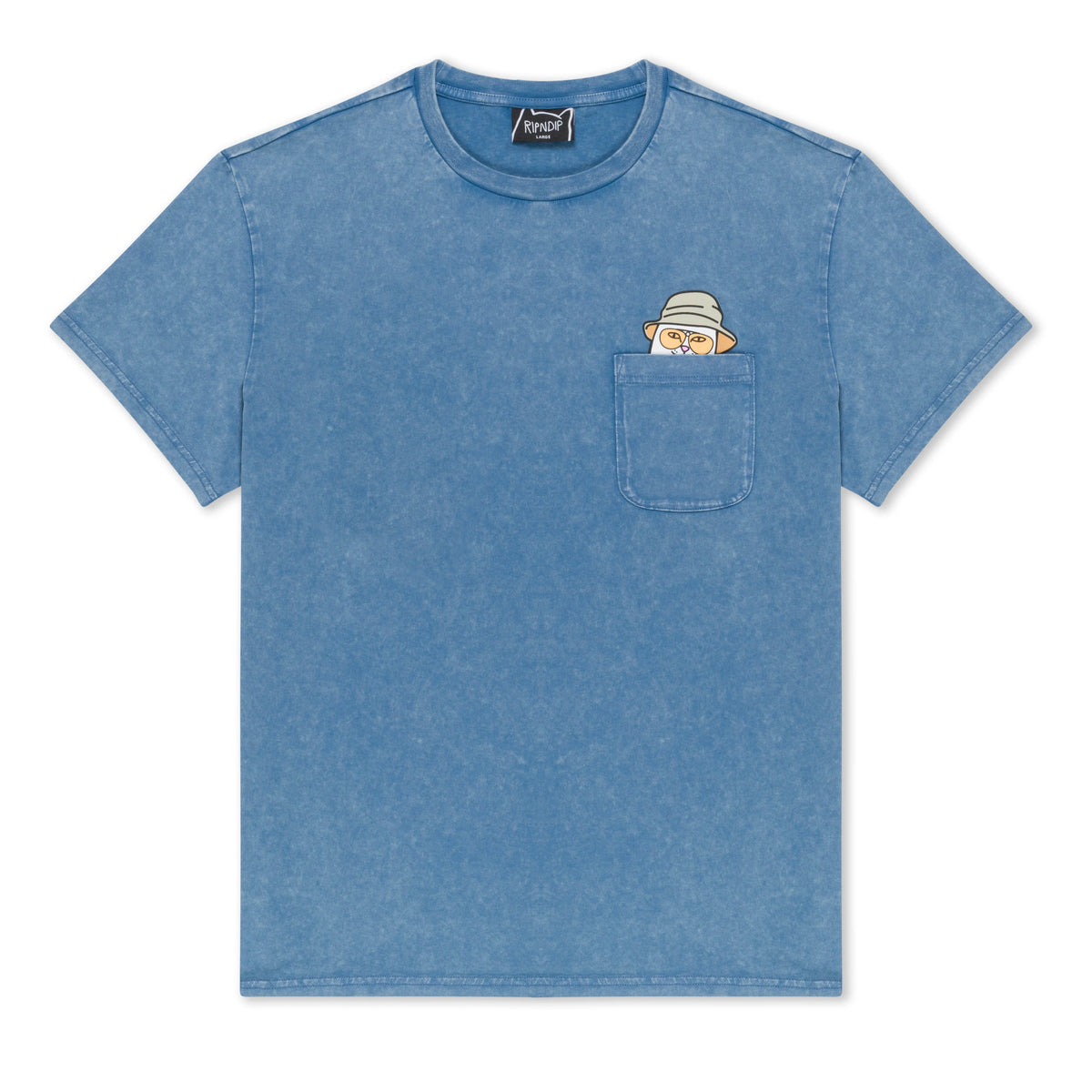 NERMAL S THOMPSON POCKET TEE ( SLATE MINERAL WASH ) - RIPNDIP