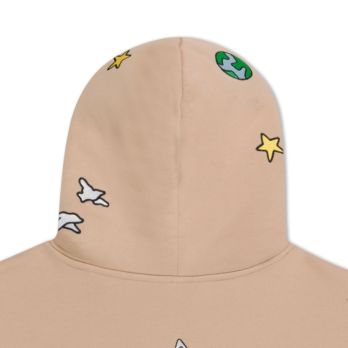 BROKEN DOWN HOODIE ( ALMOND ) - RIPNDIP