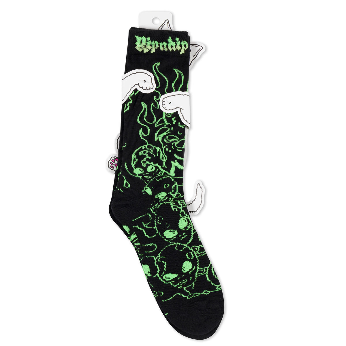 HORNTAIL SOCKS ( BLACK ) - RIPNDIP