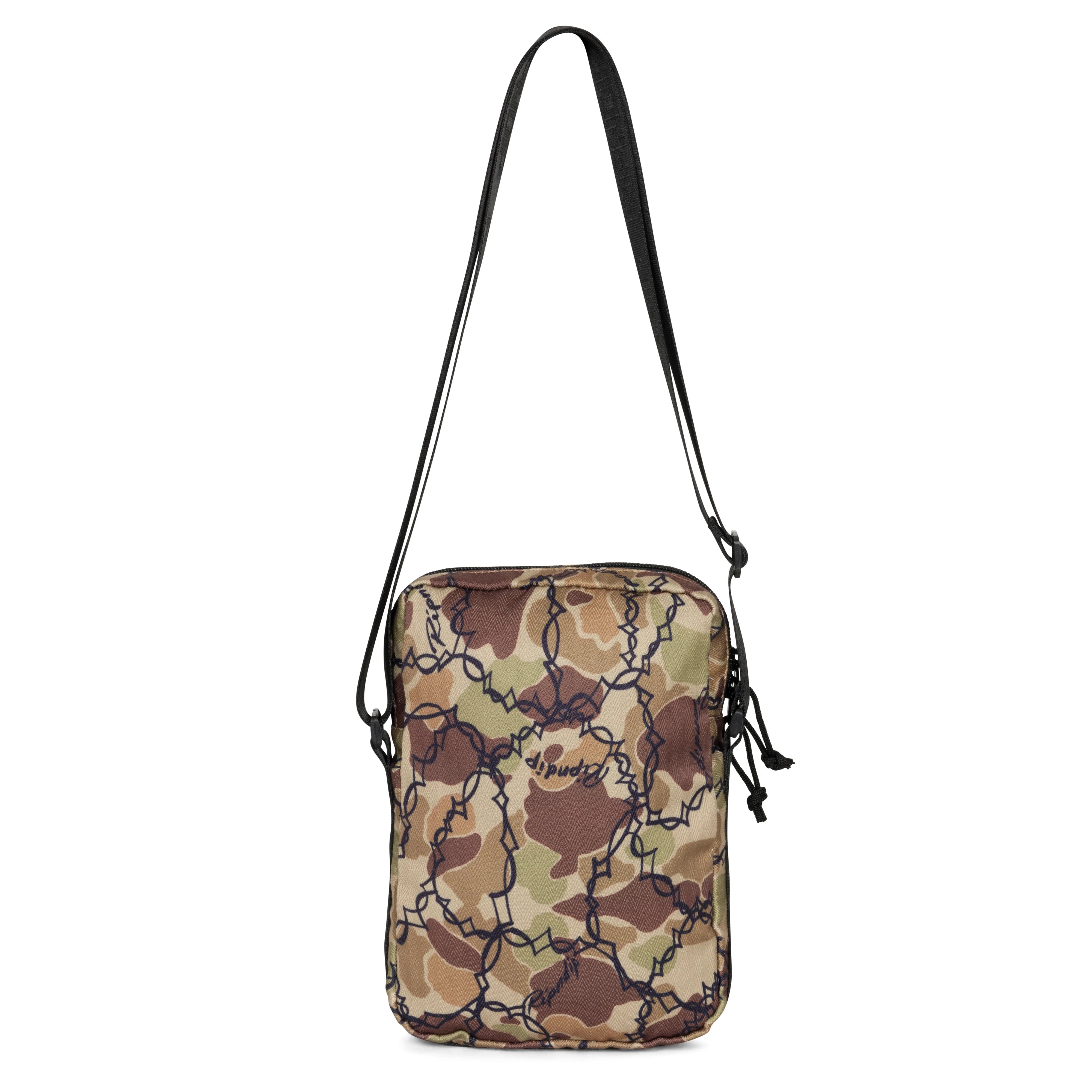 WIRED CROSS BODY BAG ( TAN CAMO )