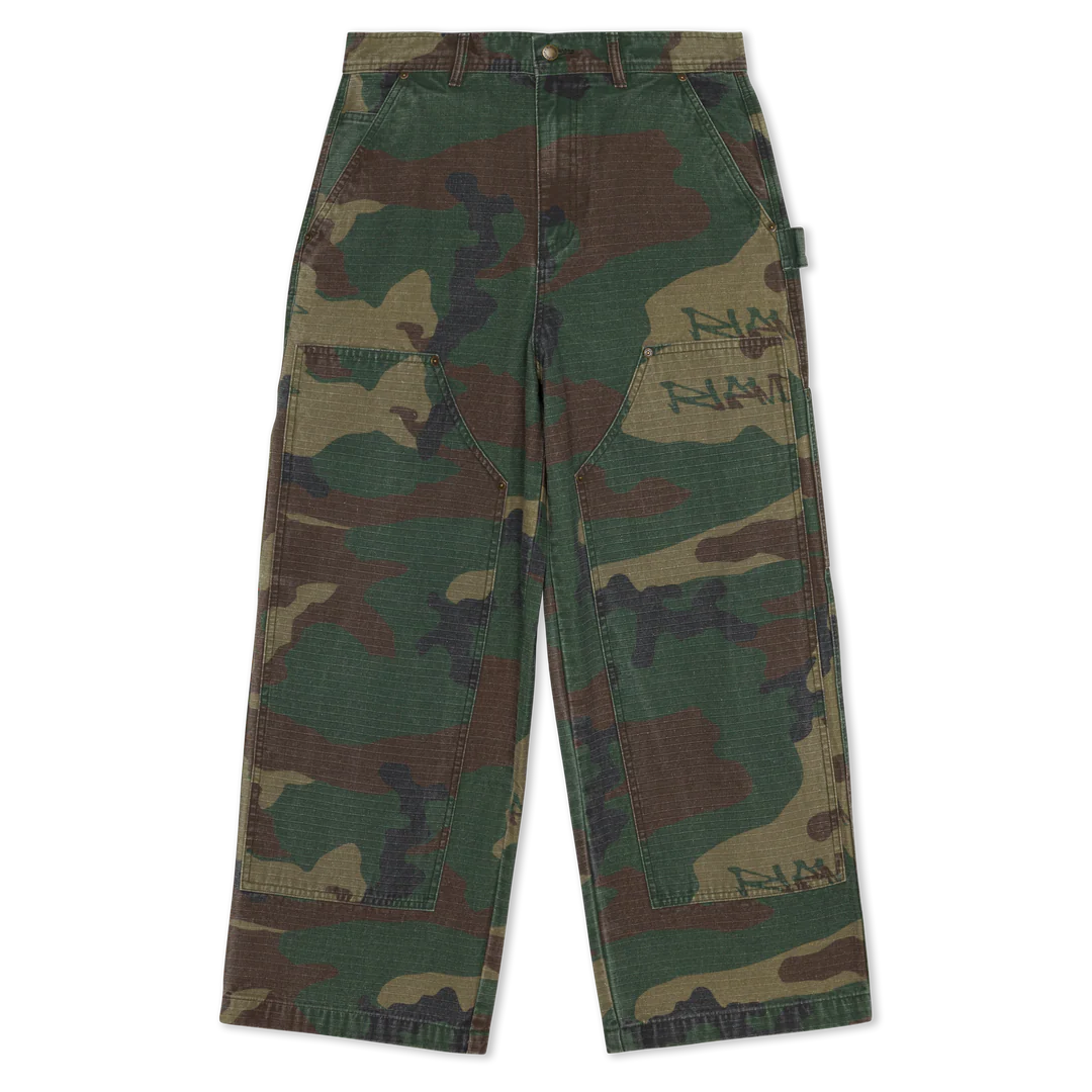 CLAWS CAMO WIDE FIT CARPENTER PANTS  ( MULTI )