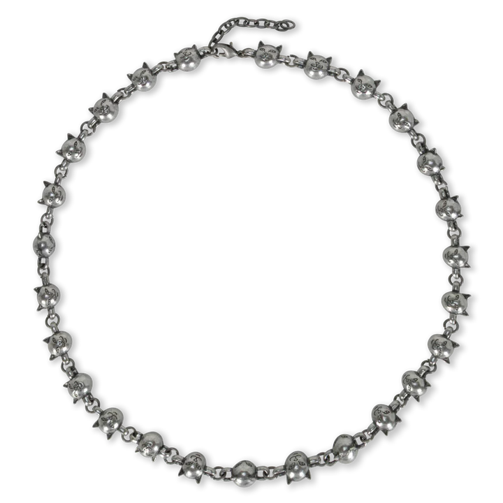 LORD NERMAL BALL & CHAIN NECKLACE ( SILVER )