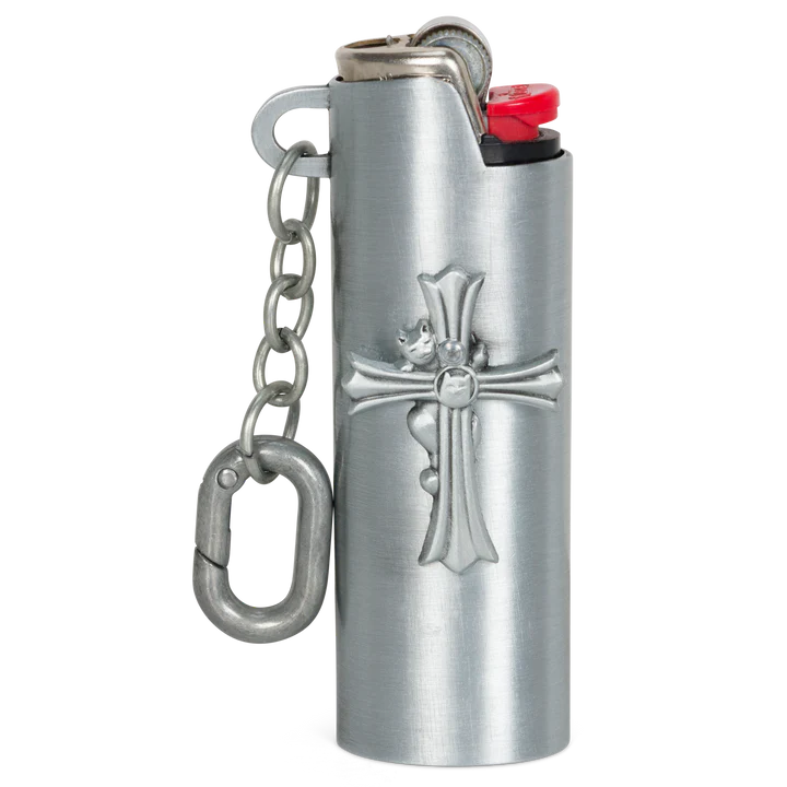 NERM CROSS LIGHTER KEYCHAIN ( SILVER ) - RIPNDIP