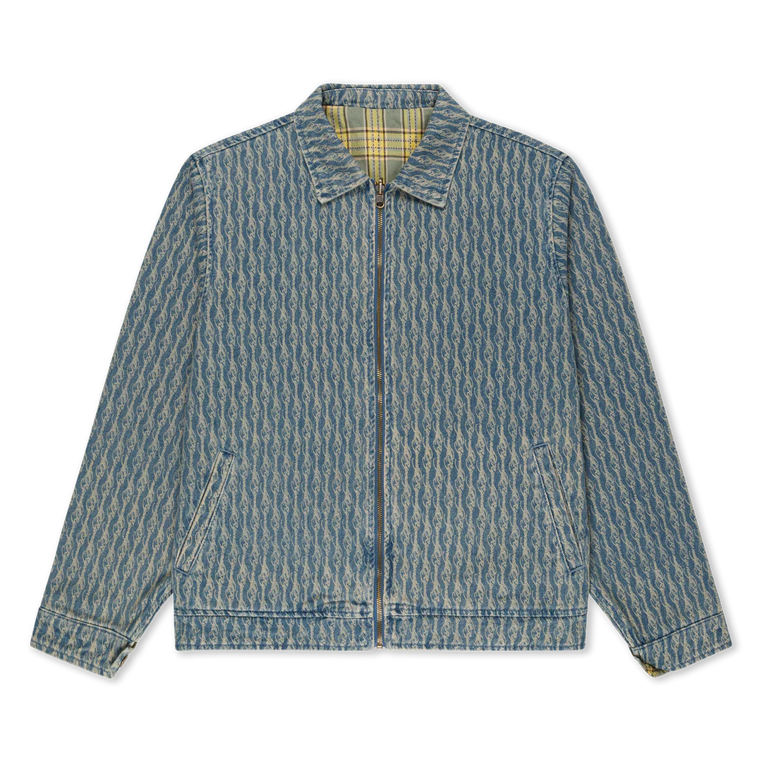 WESTERN ROADS REVERSIBLE WORK JACKET ( MEDIUM WASH )