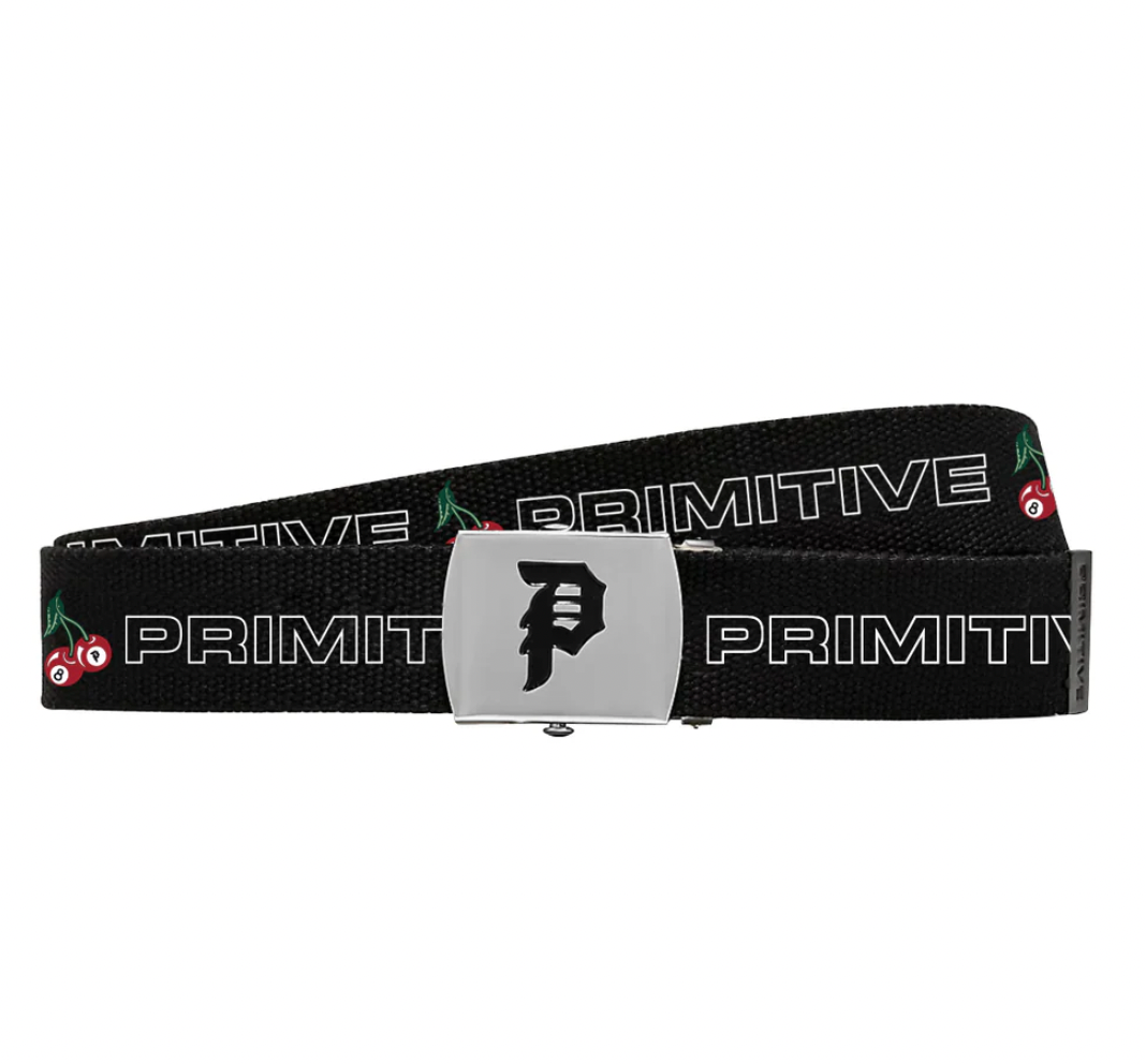 LUCKY WEB BELT BLACK - PRIMITIVE