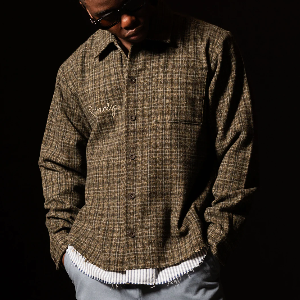 Where The Flowers Bloom Flannel Jacket (Olive)