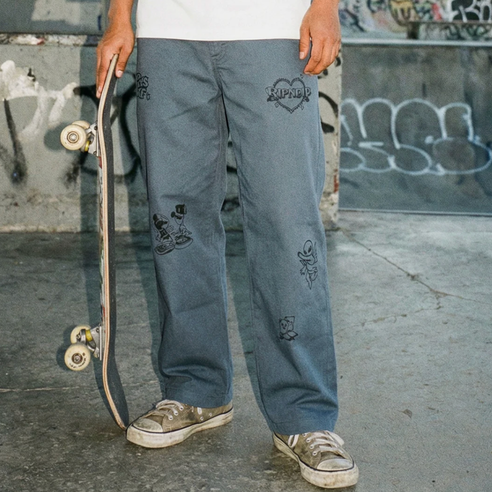 Westside Wide Fit Pants (Slate)