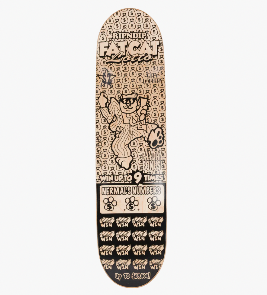 FAT KAT SKATEBOARD DECK GLITTER FOIL MULTI