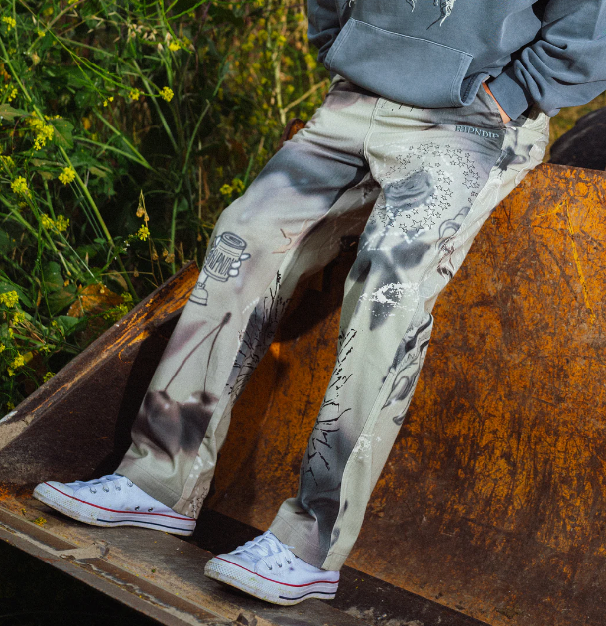 Stargazing Carpenter Straight Leg Pants (Multi)