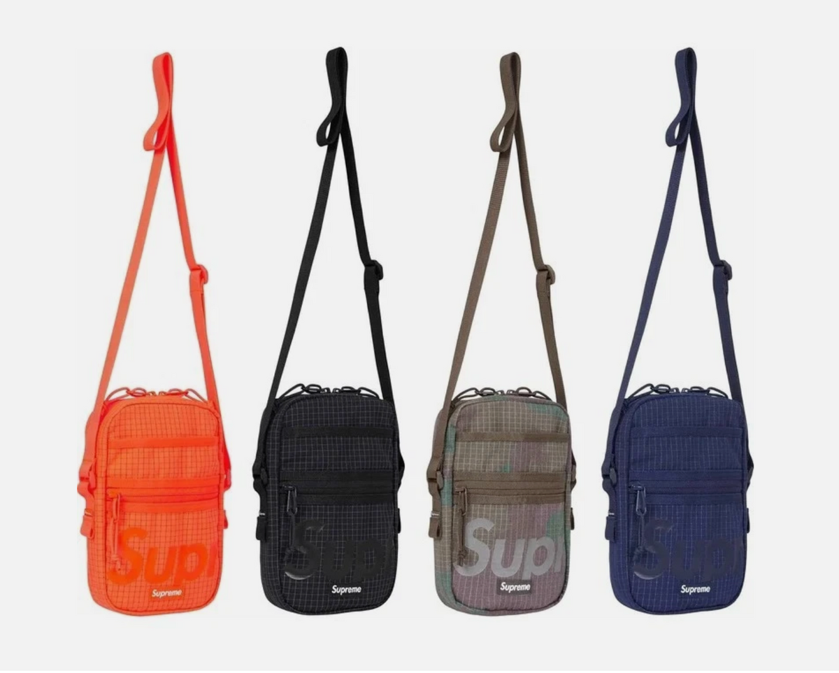 SUPREME Side Shoulder Bag Blaze Hi Vis Orange - Reflective 3M Strap Logo