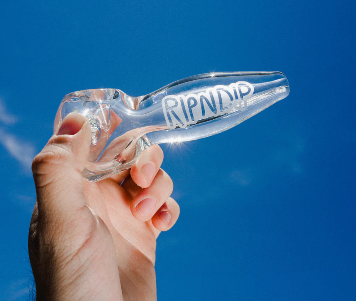Whomp It x Ripndip Lord Nermal Spoon Pipe (Clear)