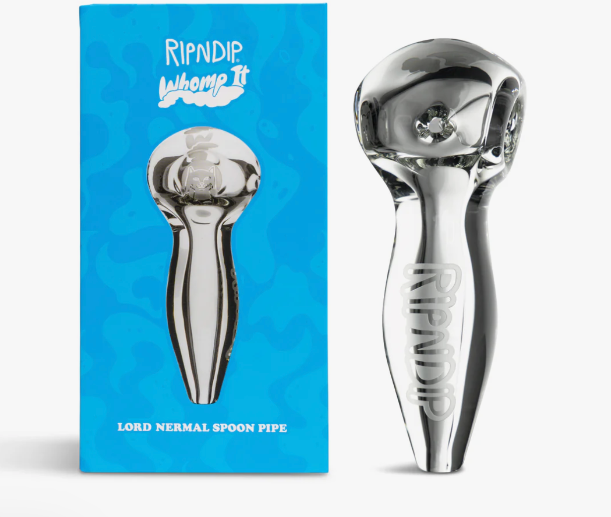 Whomp It x Ripndip Lord Nermal Spoon Pipe (Clear)