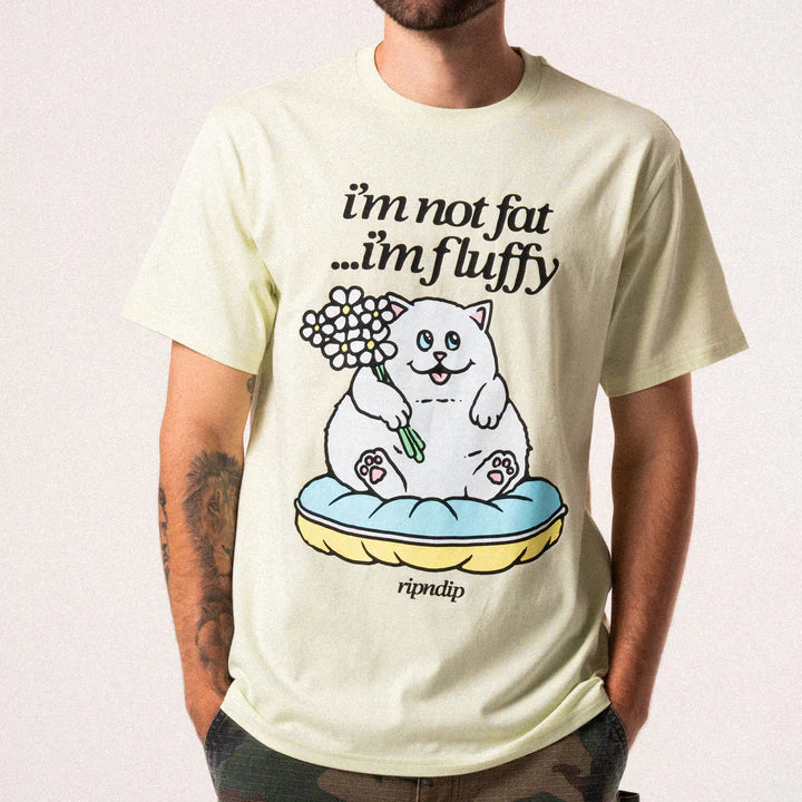 FLUFFY BABY TEE ( LIGHT LIME )
