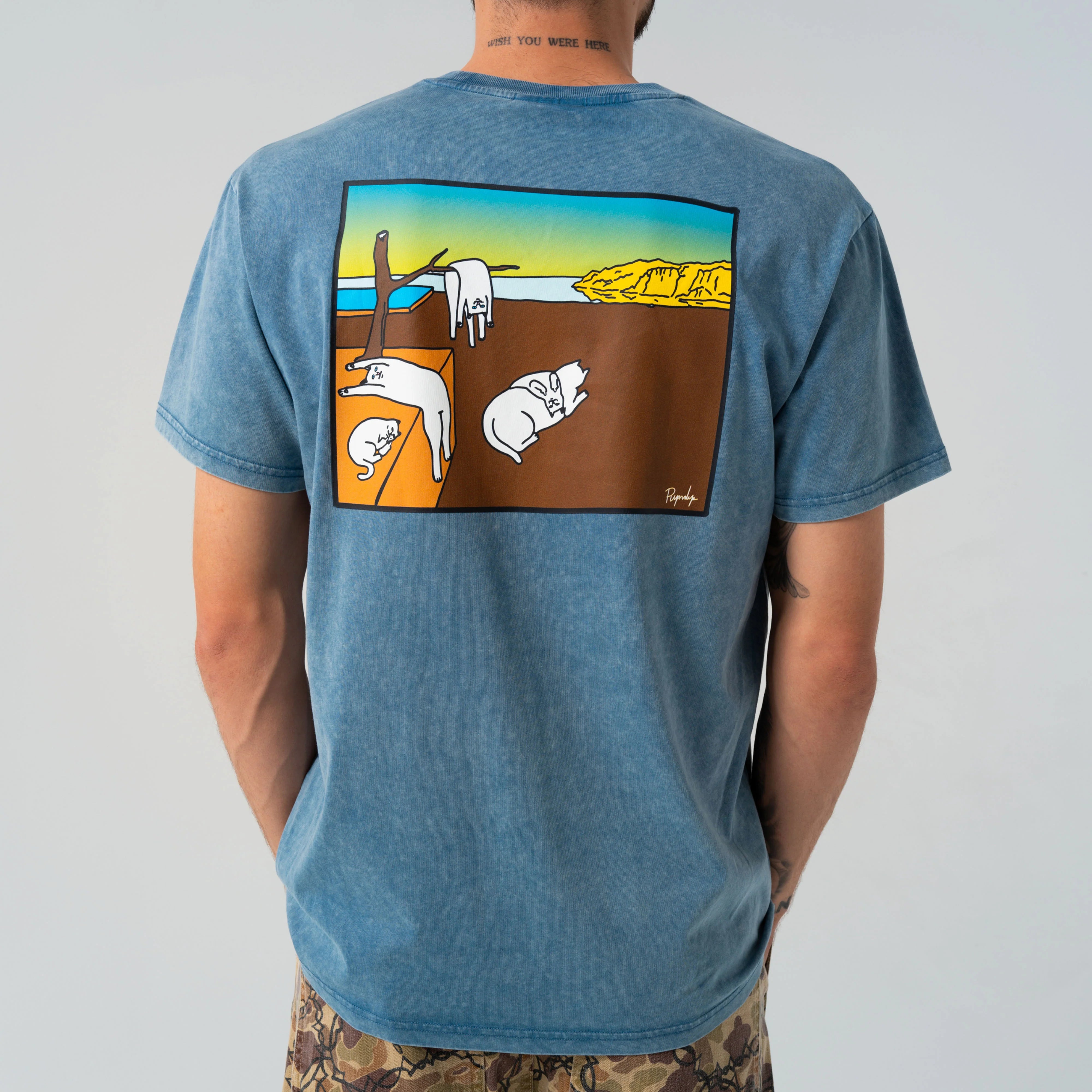 NERMALI TEE ( SLATE MINERAL WASH )