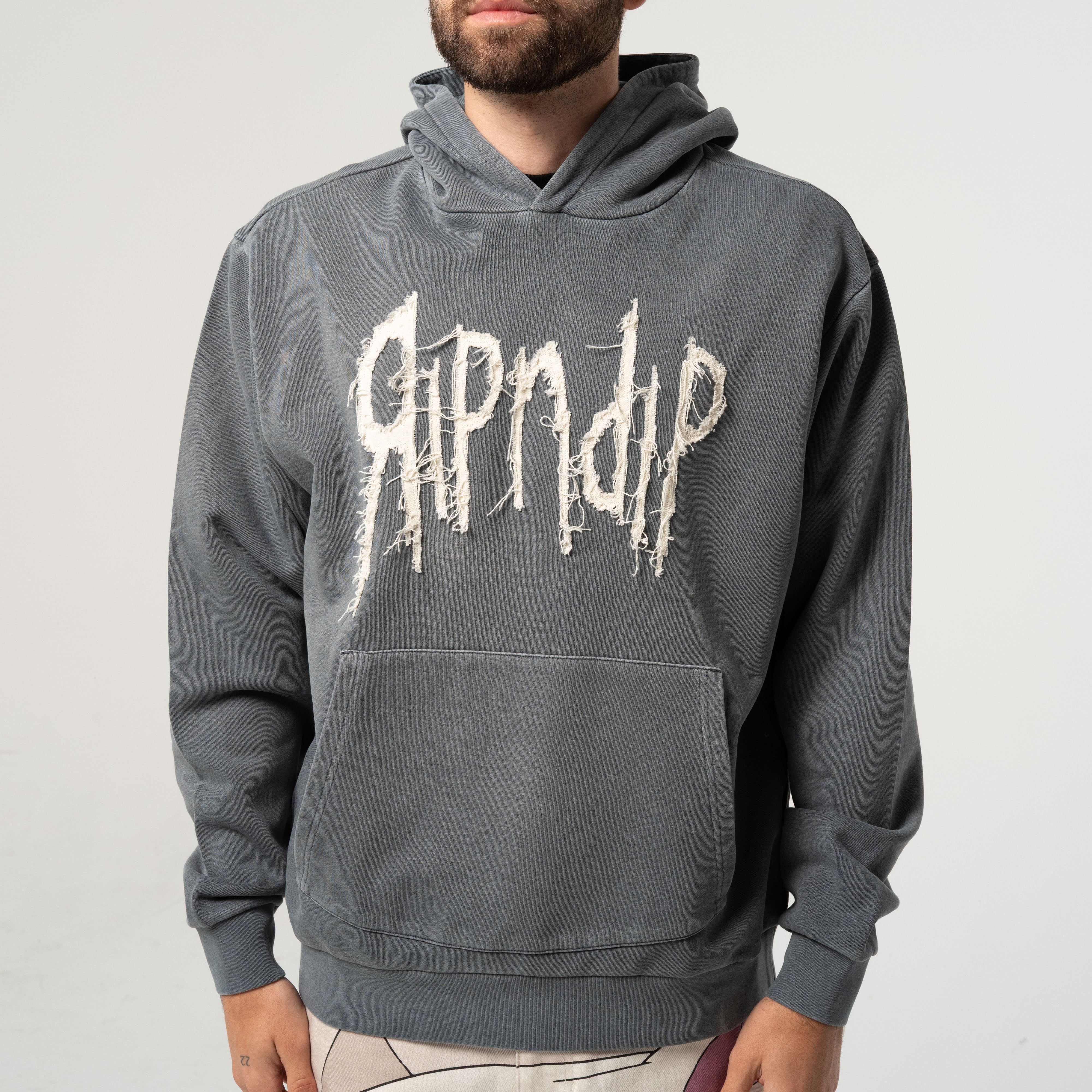 INSANO HOODIE ( CHARCOAL VINTAGE WASH )